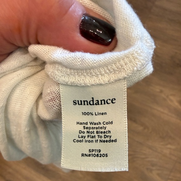 Sundance Ruffled Linen Tee - Picture 5 of 5